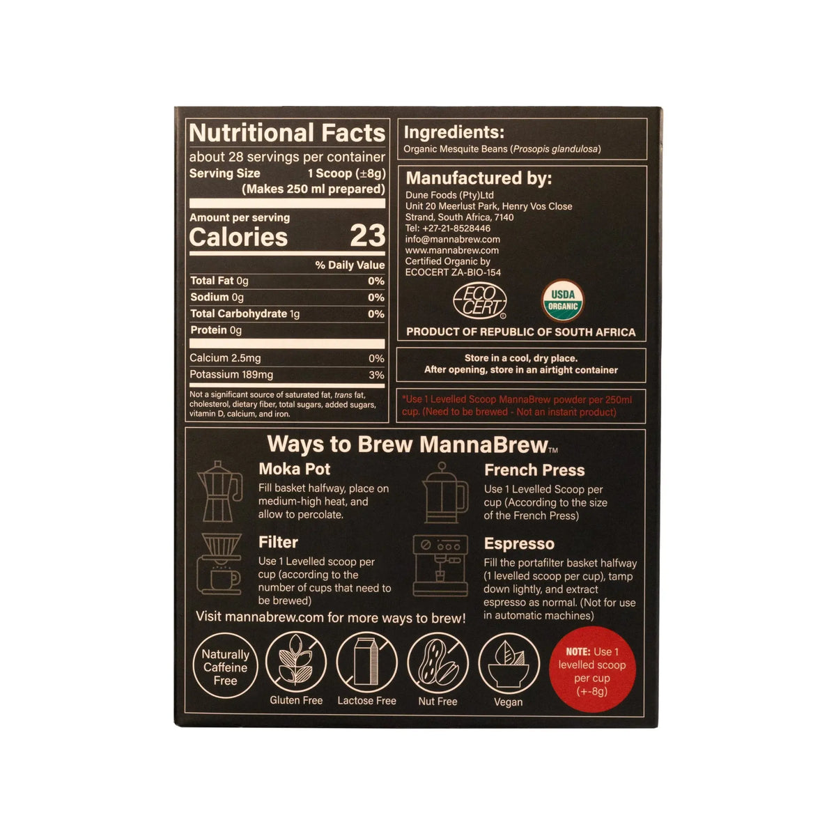 MannaBrew Mesquite Espresso - 226g