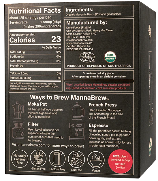 MannaBrew Superfood Espresso - 998g Box