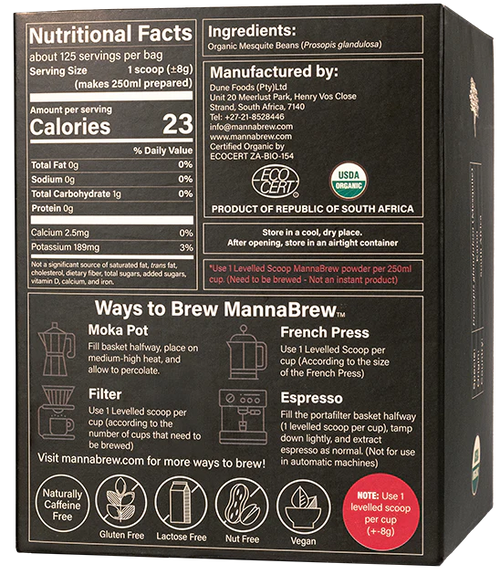 MannaBrew Superfood Espresso - 998g Box